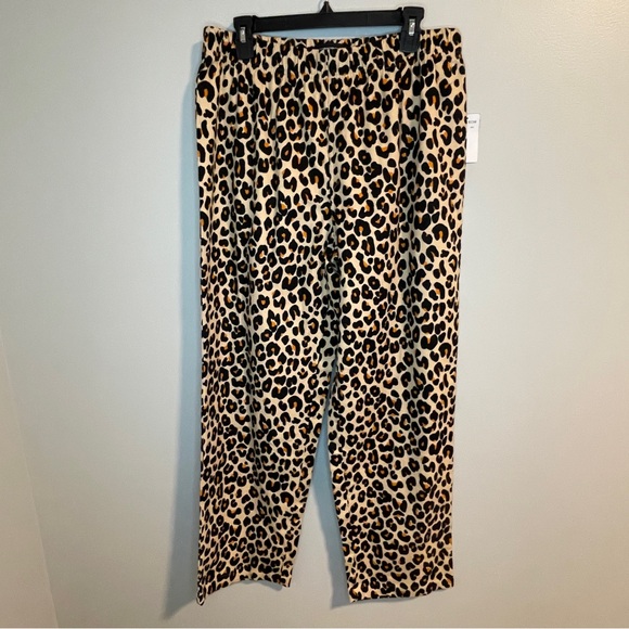 Nordstrom Other - Nordstrom Brown and Black Leopard Print Lounge Pajama Pants